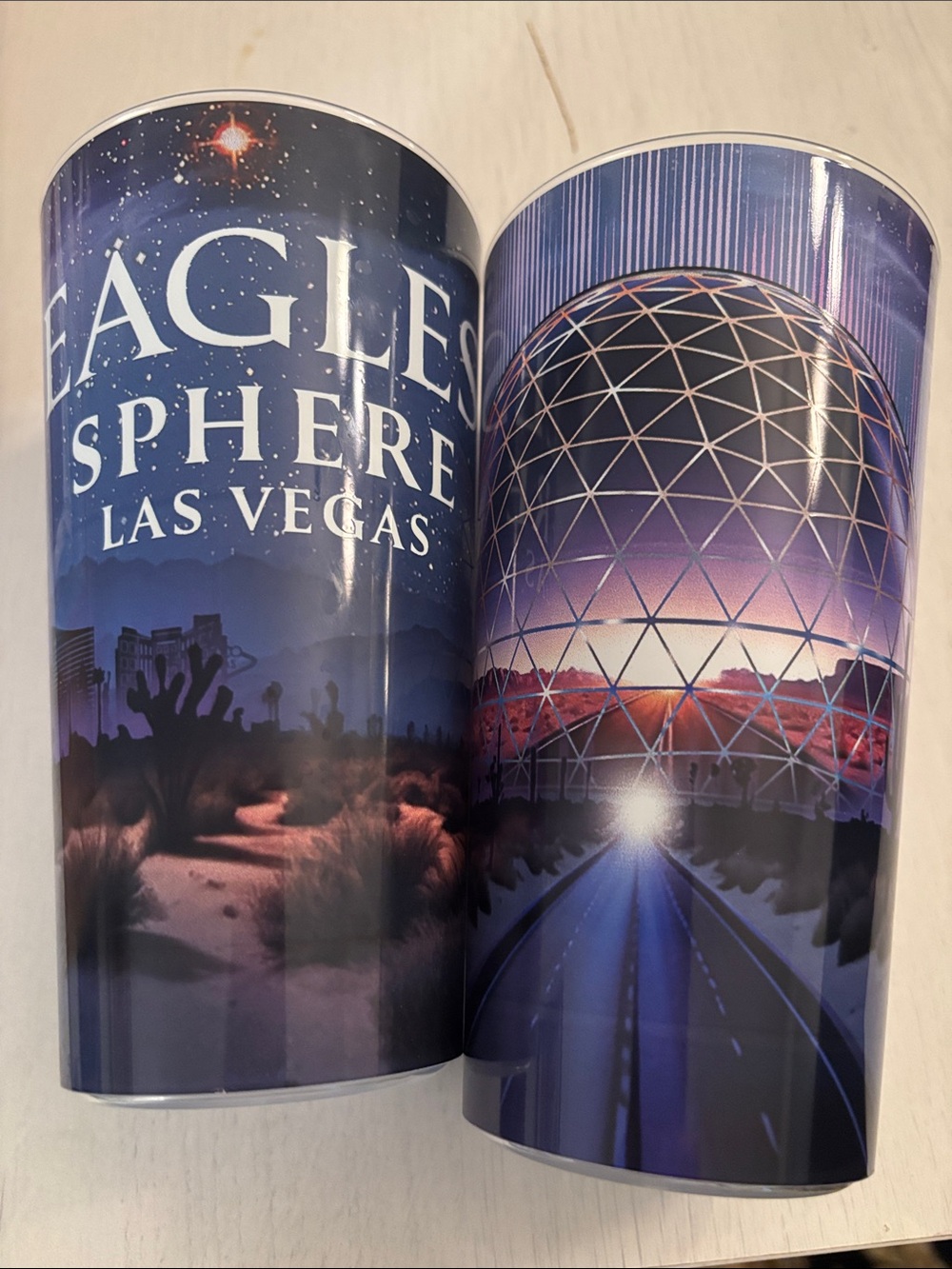 Eagles sphere Las Vegas Blue Purple Collectible Tumblers